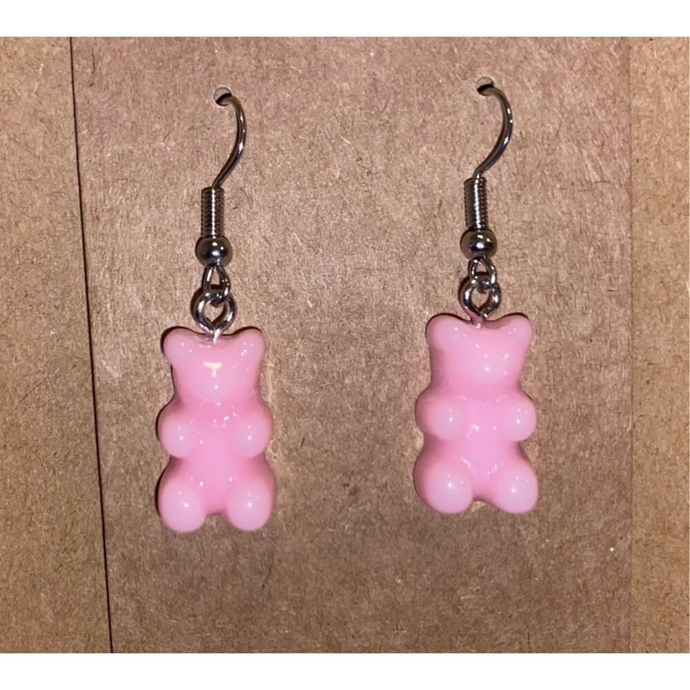 ☀️3/$9☀️ Pink Gummy Bear Earrings